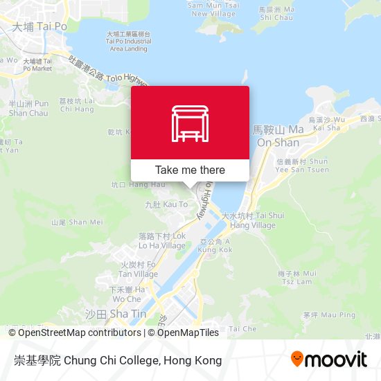 崇基學院 Chung Chi College map