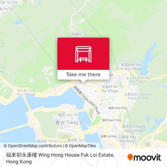 福來邨永康樓 Wing Hong House Fuk Loi Estate map