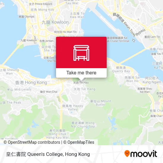 皇仁書院 Queen's College地圖