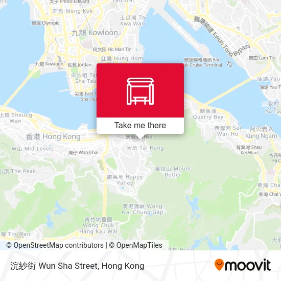 浣紗街 Wun Sha Street map