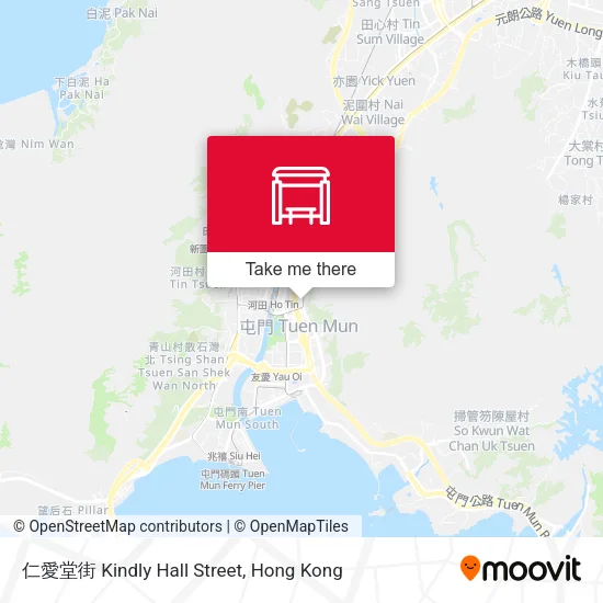 仁愛堂街 Kindly Hall Street地圖