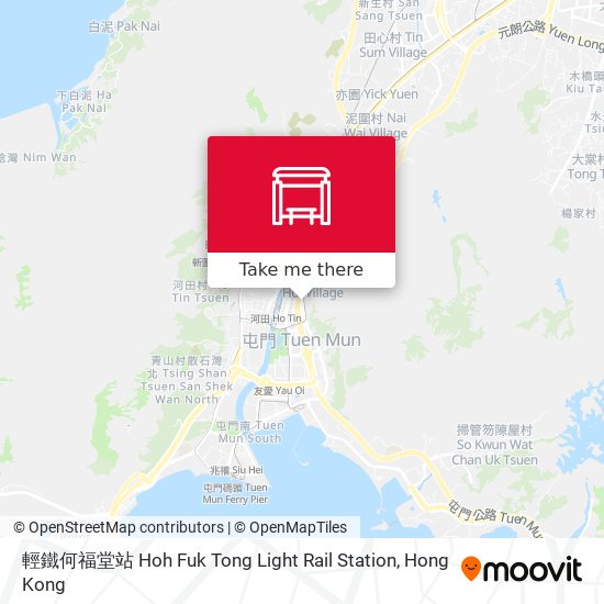 輕鐵何福堂站 Hoh Fuk Tong Light Rail Station map