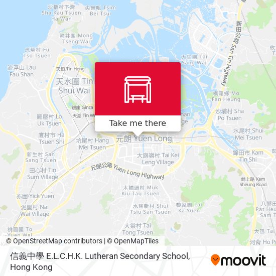 信義中學 E.L.C.H.K. Lutheran Secondary School map