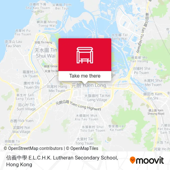 信義中學 E.L.C.H.K. Lutheran Secondary School地圖