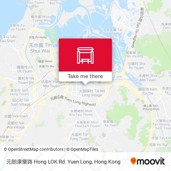 元朗康樂路 Hong LOK Rd. Yuen Long map