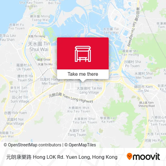 元朗康樂路 Hong LOK Rd. Yuen Long map