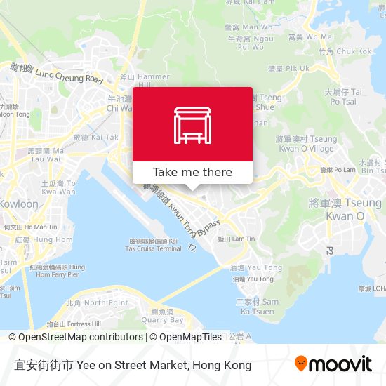 宜安街街市 Yee on Street Market map