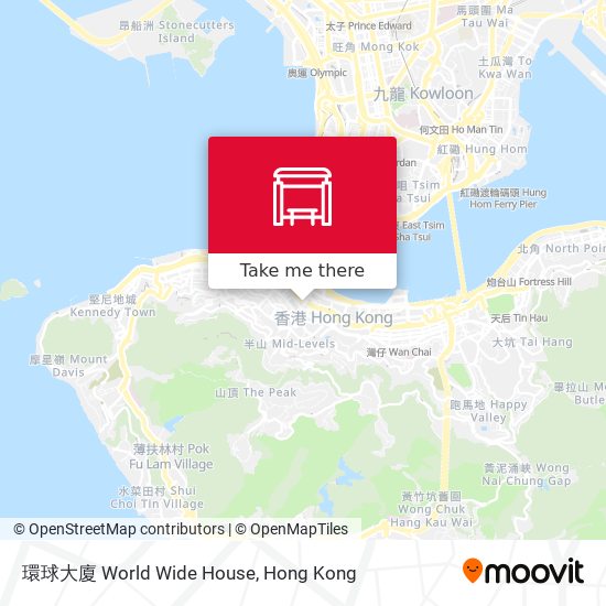 環球大廈 World Wide House map