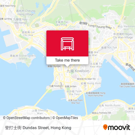 登打士街 Dundas Street map