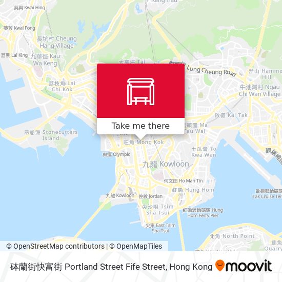 砵蘭街快富街 Portland Street Fife Street map