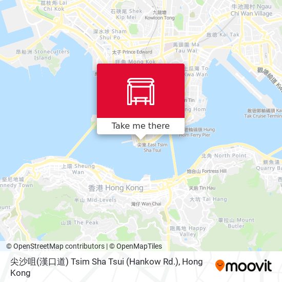 尖沙咀(漢口道) Tsim Sha Tsui (Hankow Rd.) map