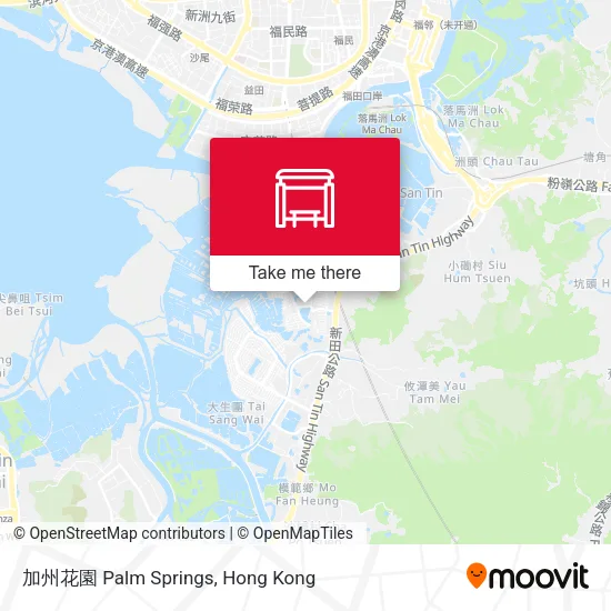 加州花園 Palm Springs地圖