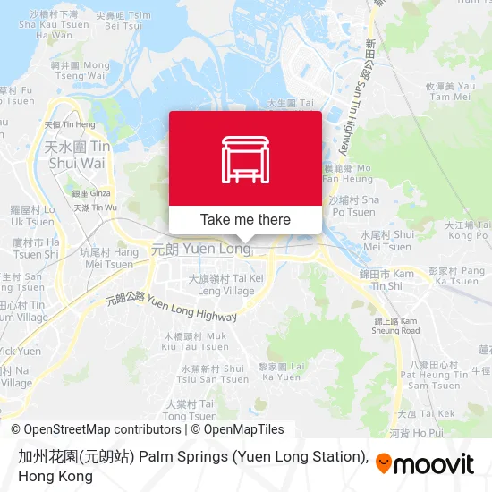 加州花園(元朗站) Palm Springs (Yuen Long Station) map