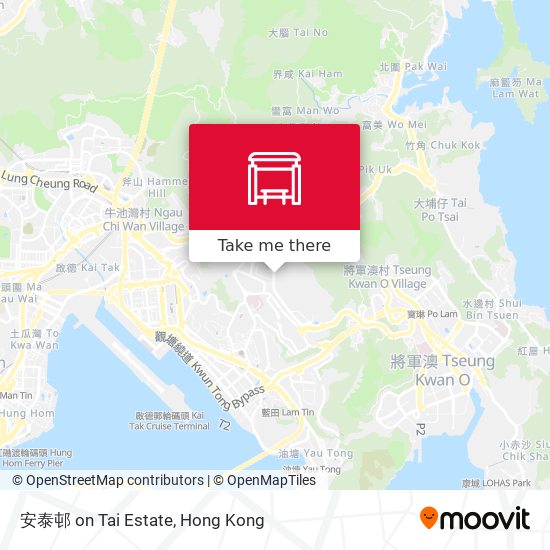 安泰邨 on Tai Estate map
