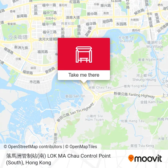 落馬洲管制站(南) LOK MA Chau Control Point (South) map