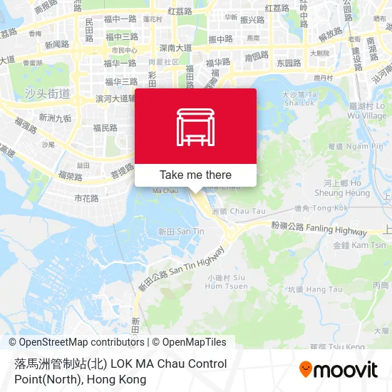 落馬洲管制站(北) LOK MA Chau Control Point(North) map