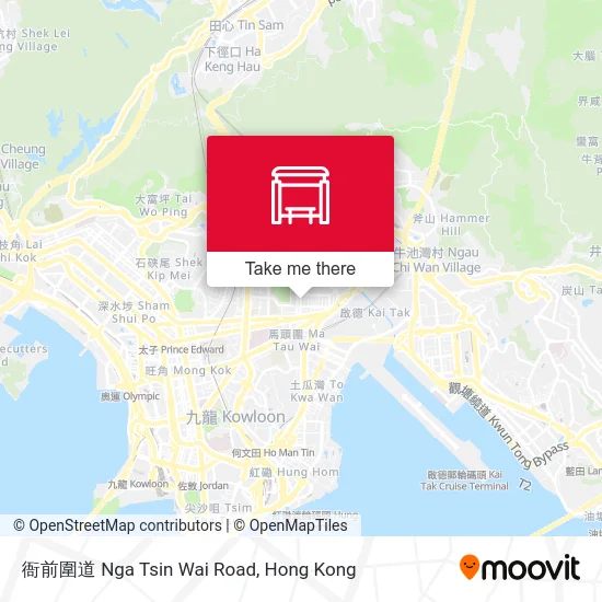 衙前圍道 Nga Tsin Wai Road map