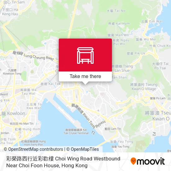 彩榮路西行近彩歡樓 Choi Wing Road Westbound Near Choi Foon House map
