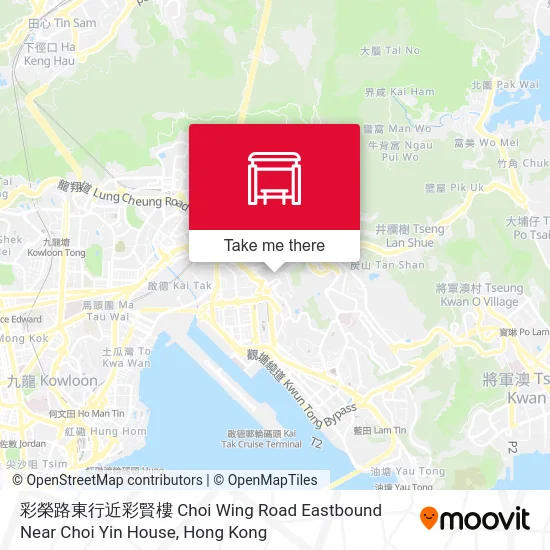 彩榮路東行近彩賢樓 Choi Wing Road Eastbound Near Choi Yin House地圖