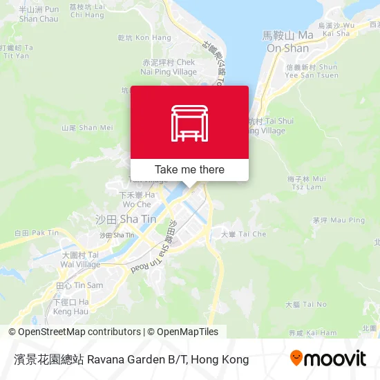 濱景花園總站 Ravana Garden B/T地圖
