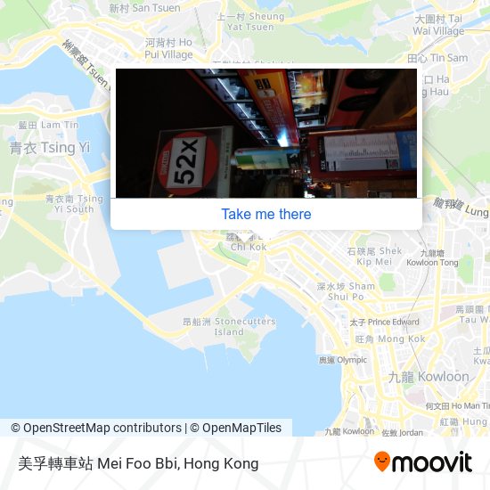 美孚轉車站 Mei Foo Bbi map