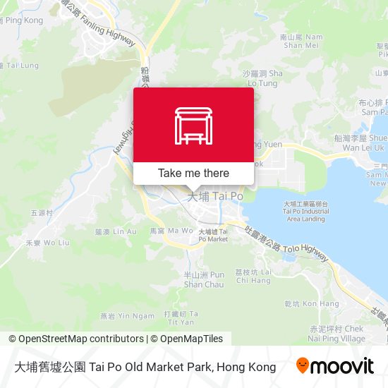 大埔舊墟公園 Tai Po Old Market Park map