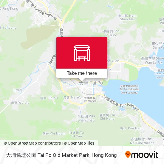 大埔舊墟公園 Tai Po Old Market Park地圖