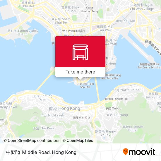 中間道 Middle Road map