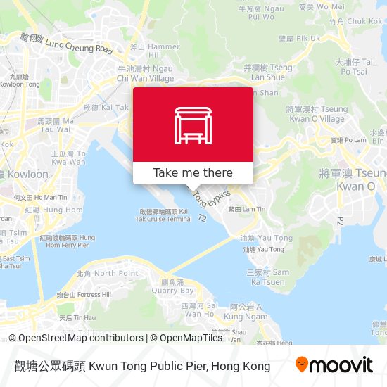 觀塘公眾碼頭 Kwun Tong Public Pier map