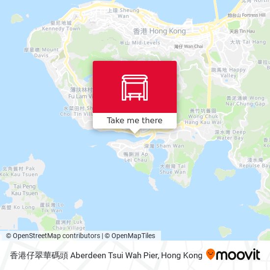 香港仔翠華碼頭 Aberdeen Tsui Wah Pier map