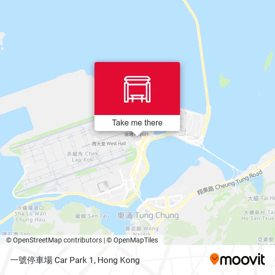 一號停車場 Car Park 1 map