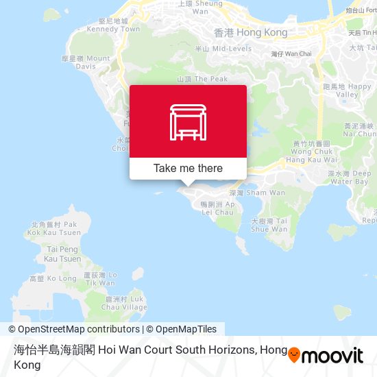 海怡半島海韻閣 Hoi Wan Court South Horizons map