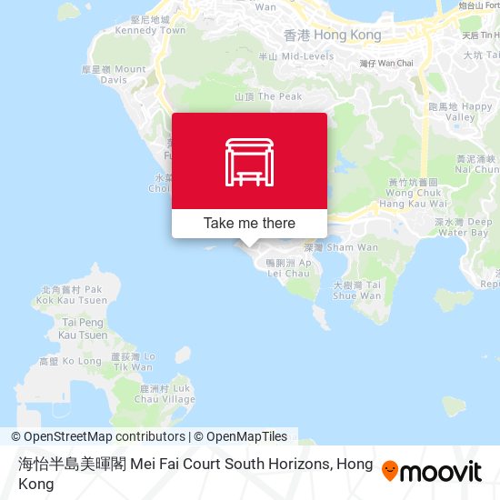 海怡半島美暉閣 Mei Fai Court South Horizons map