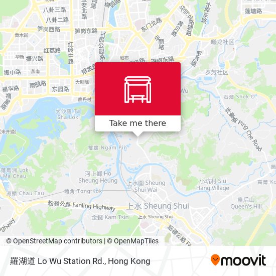 羅湖道 Lo Wu Station Rd. map