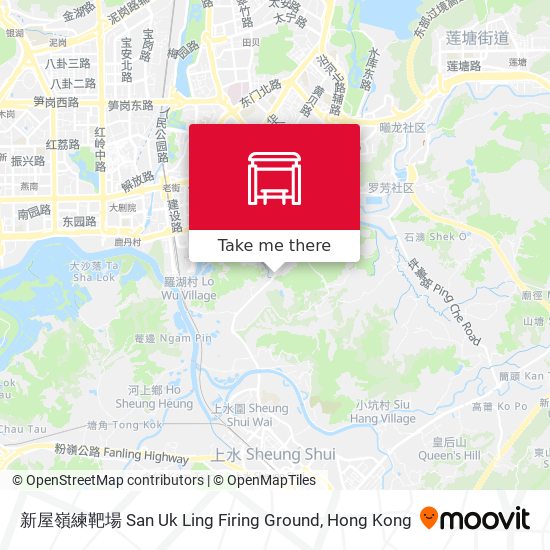 新屋嶺練靶場 San Uk Ling Firing Ground map