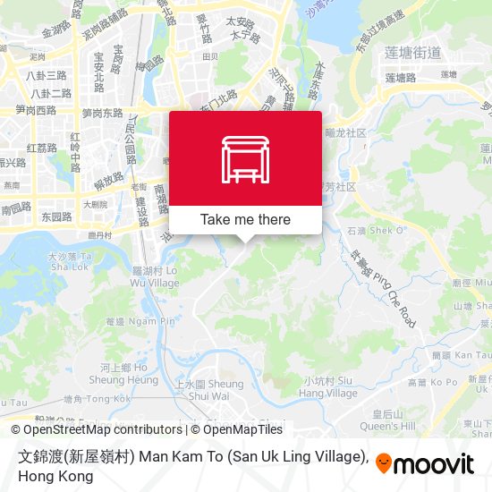 文錦渡(新屋嶺村) Man Kam To (San Uk Ling Village) map