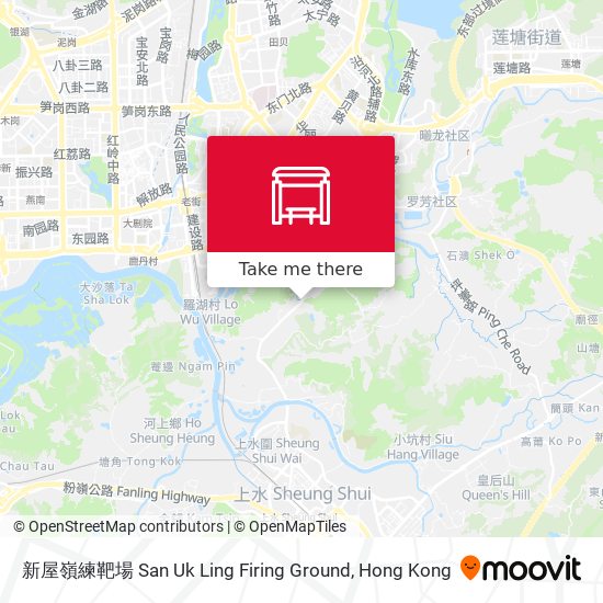 新屋嶺練靶場 San Uk Ling Firing Ground map