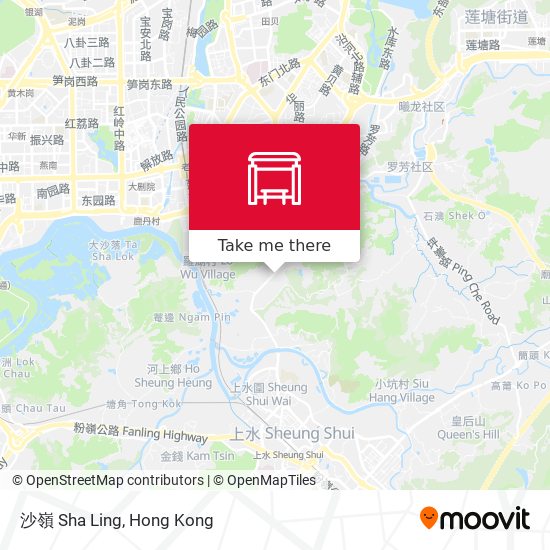 沙嶺 Sha Ling map