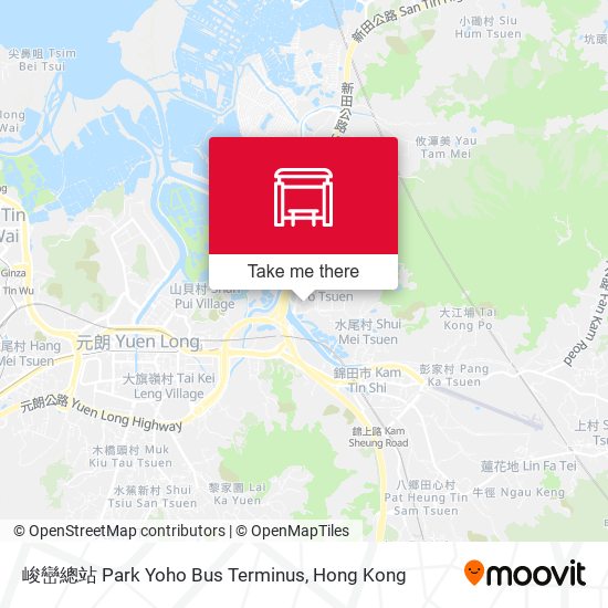 峻巒總站 Park Yoho Bus Terminus map