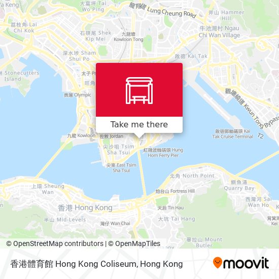 香港體育館 Hong Kong Coliseum map