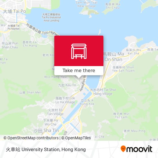 火車站 University Station map