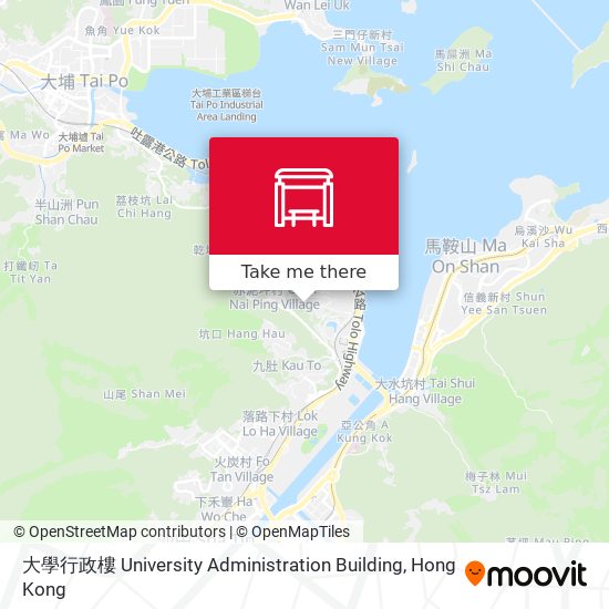 大學行政樓 University Administration Building map