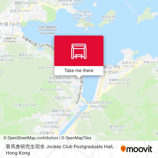 賽馬會研究生宿舍 Jockey Club Postgraduate Hall map