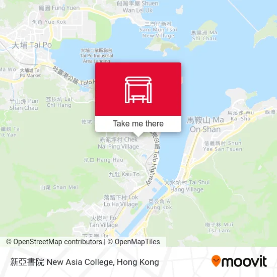 新亞書院 New Asia College map