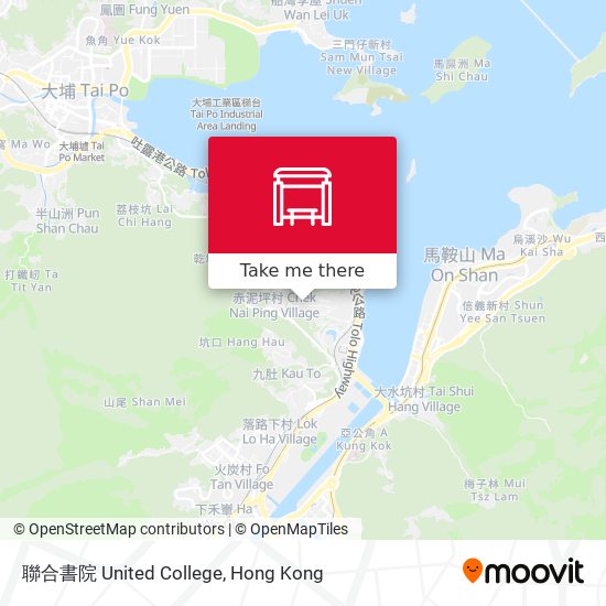 聯合書院 United College地圖