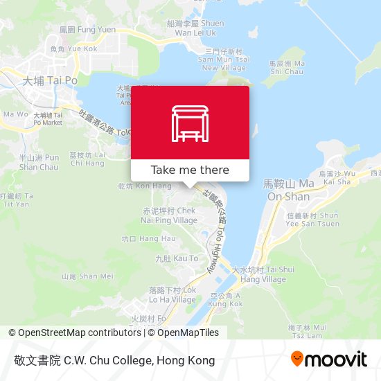 敬文書院 C.W. Chu College map