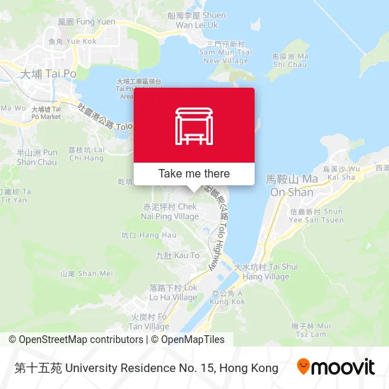 第十五苑 University Residence No. 15 map