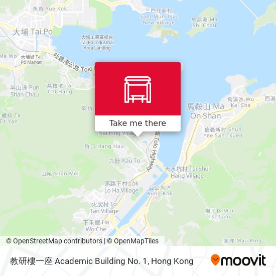 教研樓一座 Academic Building No. 1地圖