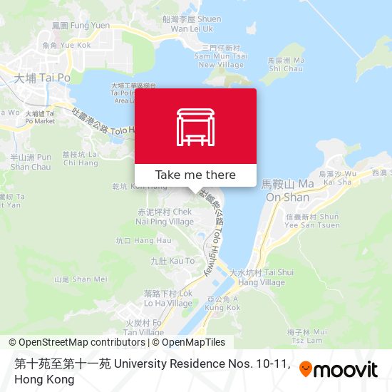 第十苑至第十一苑 University Residence Nos. 10-11 map