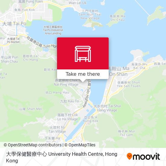 大學保健醫療中心 University Health Centre map